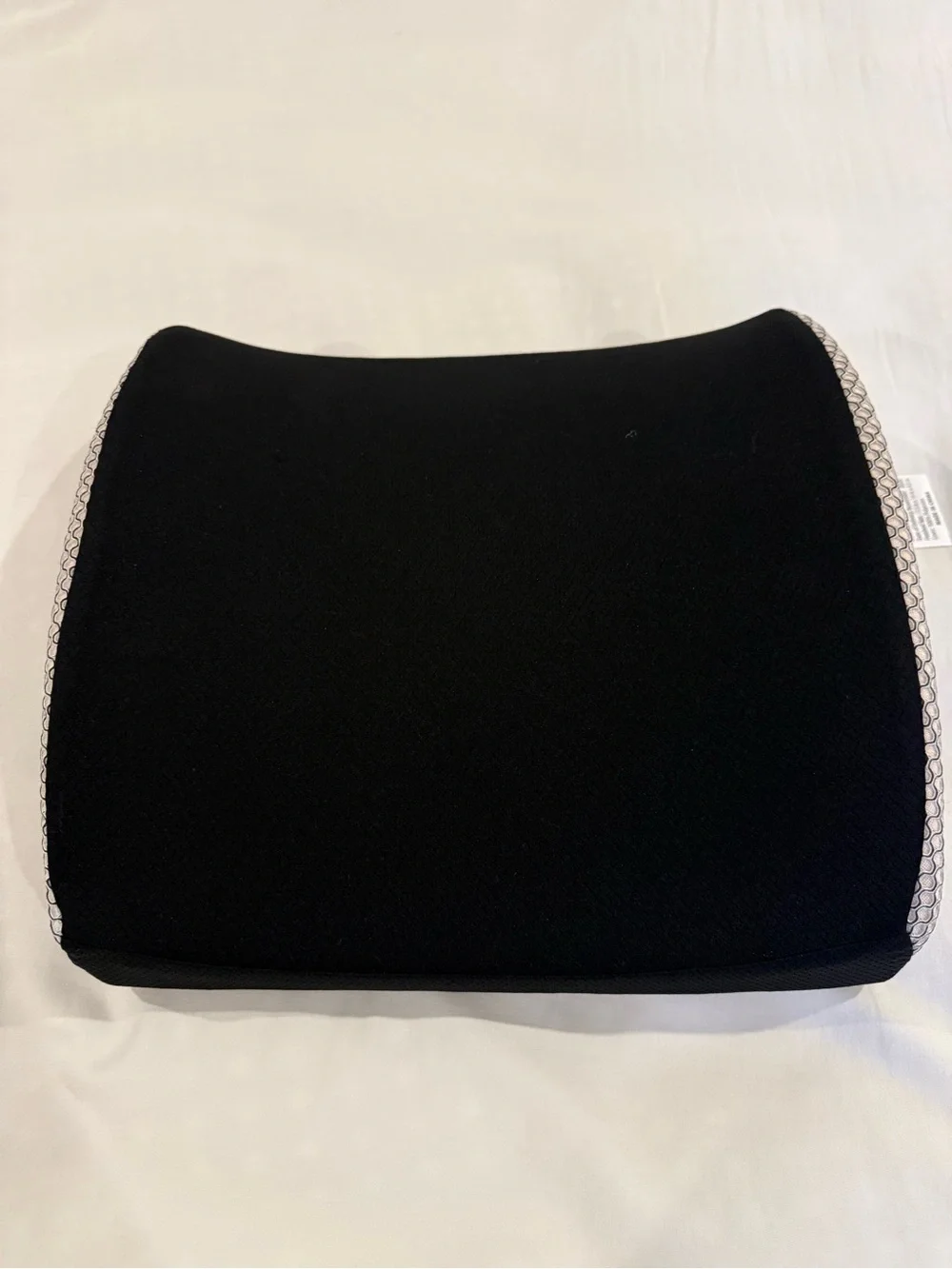Brookstone Black Lumbar Support Cushion for Comfort
